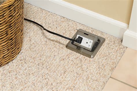 concrete electrical floor box|recessed floor outlet boxes.